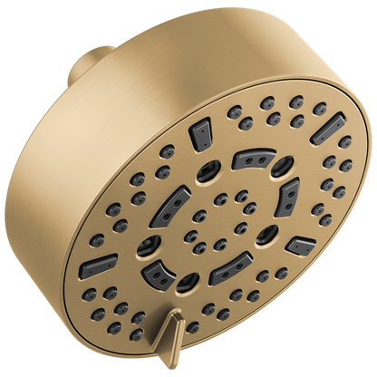 Brizo - Essential Shower 5 Inch Linear Round H2Okinetic Multi-Function Wall Mount Shower Head - 2.5 GPM