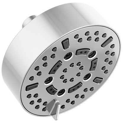 Brizo - Essential Shower 5 Inch Linear Round H2Okinetic Multi-Function Wall Mount Shower Head - 1.75 GPM