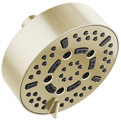 Brizo - Essential Shower 5 Inch Linear Round H2Okinetic Multi-Function Wall Mount Shower Head - 2.5 GPM