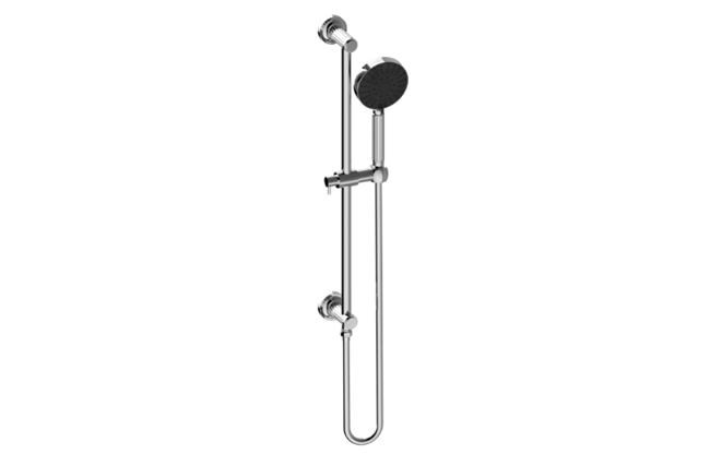 Graff - Pantheon Handshower with Wall-Mounted Slide Bar