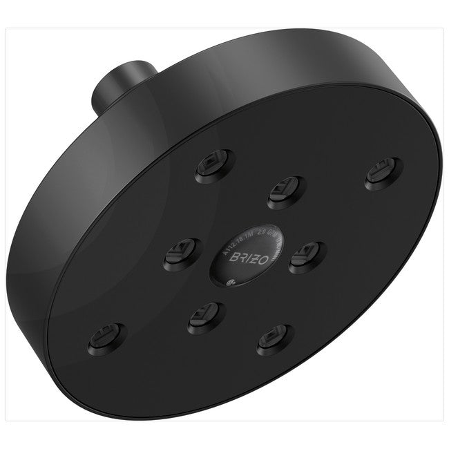Brizo - Essential Shower 5 Inch Linear Round H2Okinetic Single Function Wall Mount Showerhead - 2.5 GPM