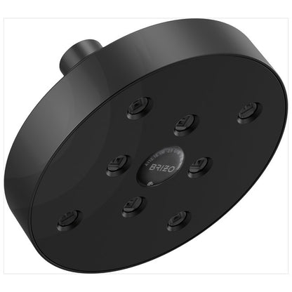 Brizo - Essential Shower 5 Inch Linear Round H2Okinetic Single Function Wall Mount Showerhead - 2.5 GPM