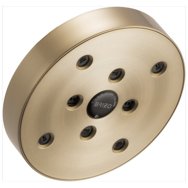 Brizo - Essential Shower 5 Inch Linear Round H2Okinetic Single Function Wall Mount Showerhead - 2.5 GPM
