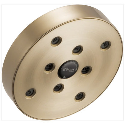 Brizo - Essential Shower 5 Inch Linear Round H2Okinetic Single Function Wall Mount Showerhead - 2.5 GPM
