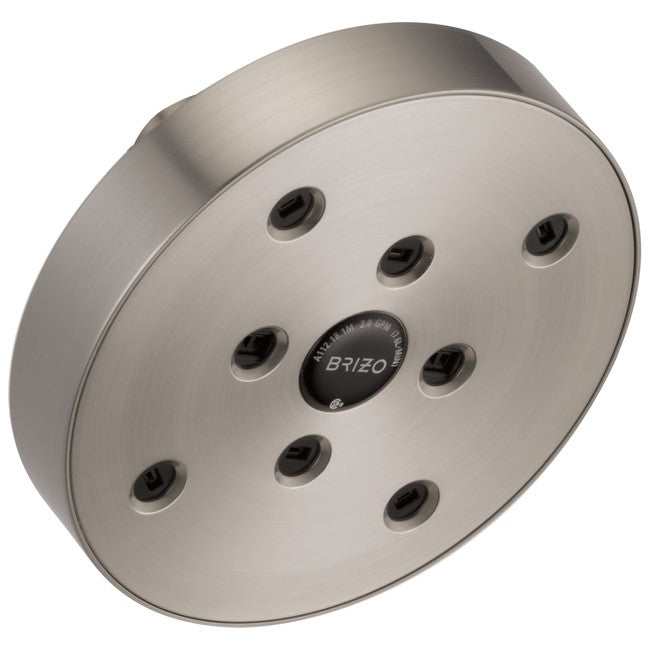 Brizo - Essential Shower 5 Inch Linear Round H2Okinetic Single Function Wall Mount Showerhead - 2.5 GPM