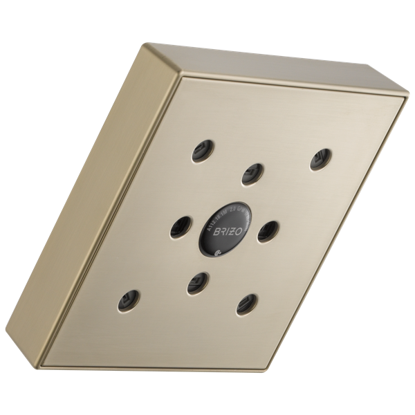 Brizo - Essential Shower 5 Inch Linear Square H2OKinetic Single Function Wall Mount Showerhead - 1.75 GPM