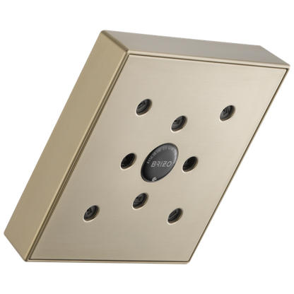 Brizo - Essential Shower 5 Inch Linear Square H2OKinetic Single Function Wall Mount Showerhead - 1.75 GPM