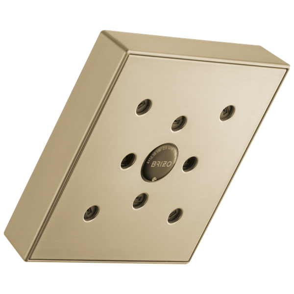 Brizo - Essential Shower 5 Inch Linear Square H2OKinetic Single Function Wall Mount Showerhead - 1.75 GPM