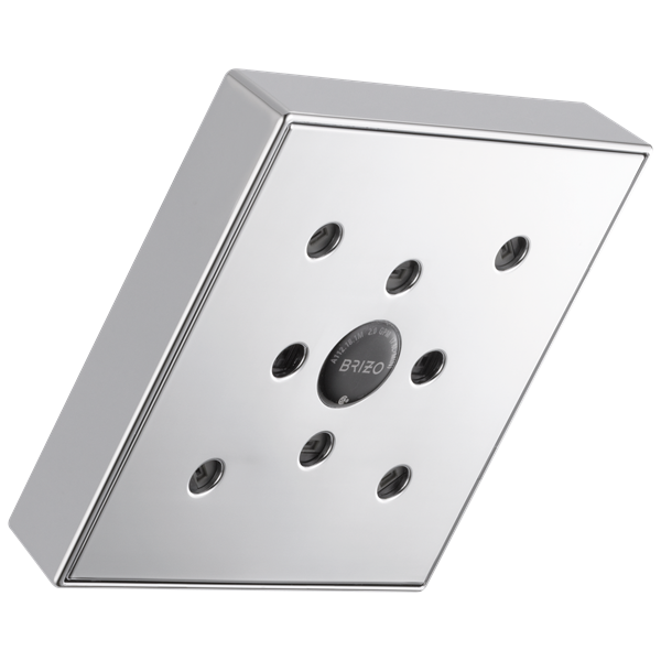 Brizo - Essential Shower 5 Inch Linear Square H2OKinetic Single Function Wall Mount Showerhead - 1.75 GPM