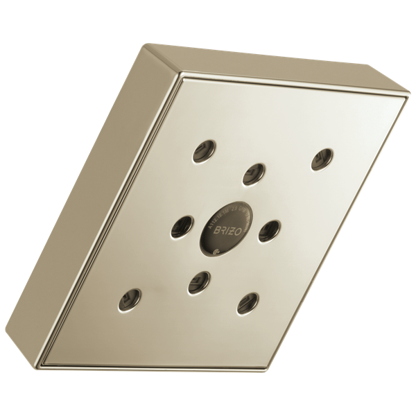 Brizo - Essential Shower 5 Inch Linear Square H2OKinetic Single Function Wall Mount Showerhead - 1.75 GPM