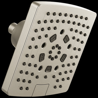 Brizo - Essential Shower 7 Inch Linear Square H2Okinetic Multi-Function Wall Mount Shower Head - 2.5 GPM