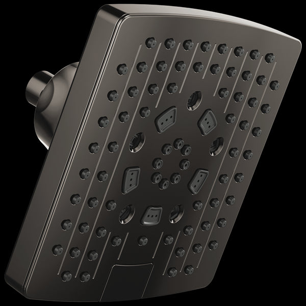 Brizo - Essential Shower 7 Inch Linear Square H2Okinetic Multi-Function Wall Mount Shower Head - 2.5 GPM