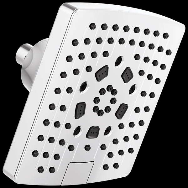 Brizo - Essential Shower 7 Inch Linear Square H2Okinetic Multi-Function Wall Mount Shower Head - 2.5 GPM