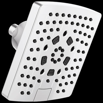 Brizo - Essential Shower 7 Inch Linear Square H2Okinetic Multi-Function Wall Mount Shower Head - 2.5 GPM