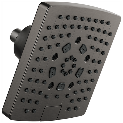Brizo - Essential Shower 7 Inch Linear Square H2OKinetic Multi-Function Wall Mount Showerhead - 1.75 GPM