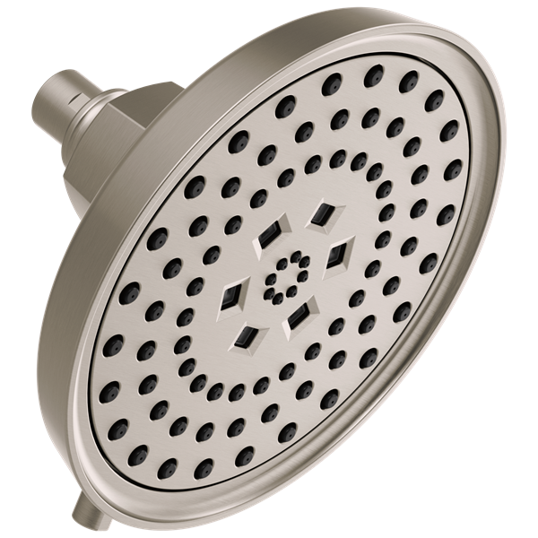 Brizo - Invari 7 5/8 Inch H2Okinetic Round Multi-Function Shower Head - 2.5 GPM