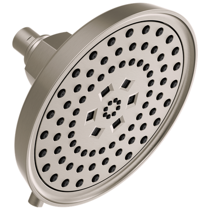 Brizo - Invari 7 5/8 Inch H2Okinetic Round Multi-Function Shower Head - 2.5 GPM