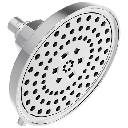 Brizo - Invari 7 5/8 Inch H2Okinetic Round Multi-Function Shower Head - 2.5 GPM
