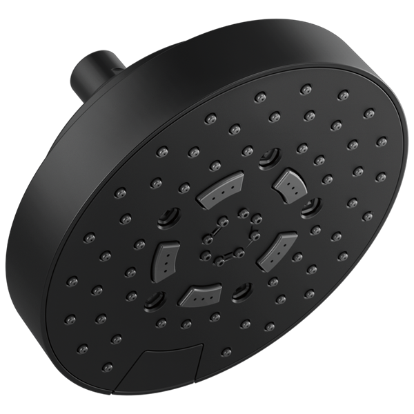 Brizo - Essential Shower 7 Inch Linear Round H2Okinetic Multi-Function Wall Mount Shower Head - 1.5 GPM