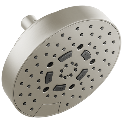 Brizo - Essential Shower 7 Inch Linear Round H2Okinetic Multi-Function Wall Mount Shower Head - 1.5 GPM