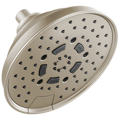 Brizo - Essential Shower 7 Inch Classic Round H2Okinetic Multi-Function Wall Mount Shower Head - 2.5 GPM