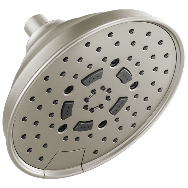 Brizo - Essential Shower 7 Inch Classic Round H2Okinetic Multi-Function Wall Mount Shower Head - 2.5 GPM