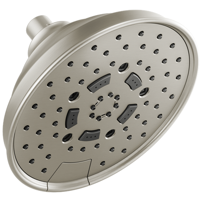 Brizo - Essential Shower 7 Inch Classic Round H2Okinetic Multi-Function Wall Mount Shower Head - 2.5 GPM