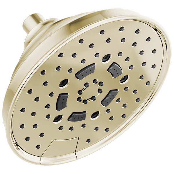 Brizo - Essential Shower 7 Inch Classic Round H2Okinetic Multi-Function Wall Mount Shower Head - 2.5 GPM