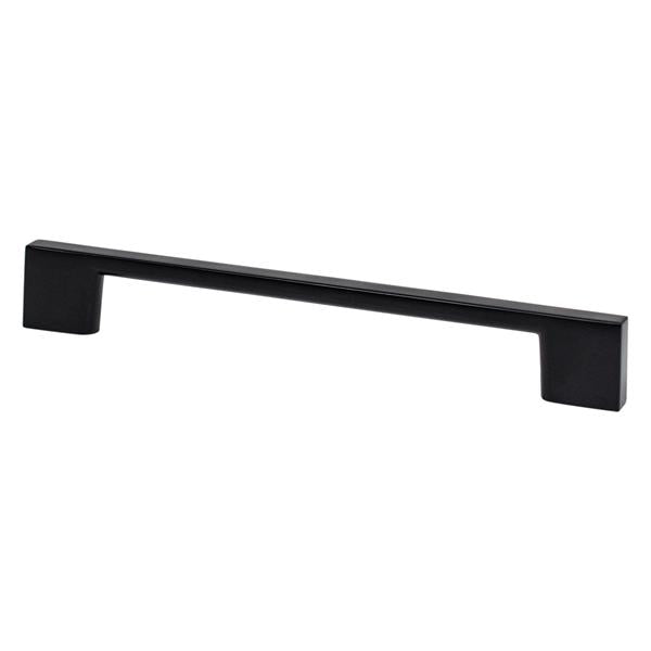 Berenson - Transitional Advantage Four 160mm CC Matte Black Rectangle Pull