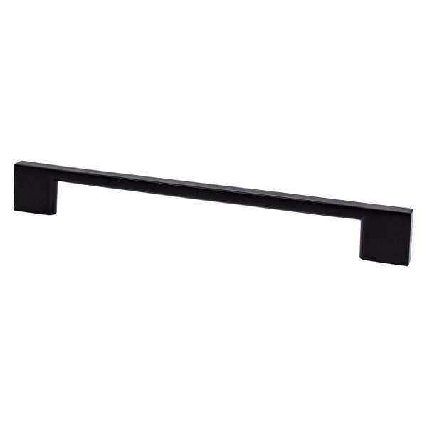 Berenson - Transitional Advantage Four 192mm CC Matte Black Rectangle Pull
