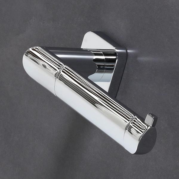 Lacava - Aquatre Wall-Mount Toilet Paper Holder Made Of Chrome Plated Brass. W: 7 Inch, D: 3 Inch, H: 2 Inch.