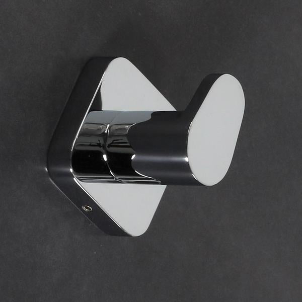 Lacava - Aquatre Wall-Mount Robe Hook Made Of Chrome Plated Brass. W: 2 Inch, D: 1 3/4 Inch, H: 2 Inch.
