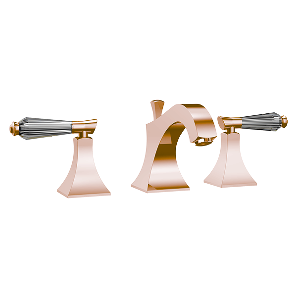 Santec - Edo Crystal Widespread Lavatory Set