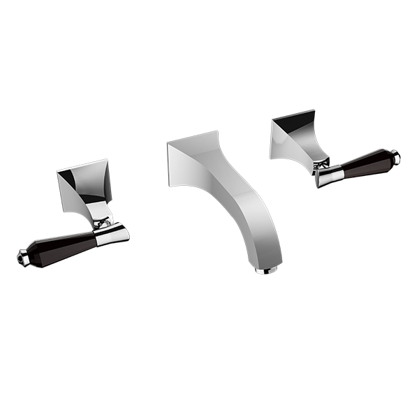 Santec - Edo Crystal Wall Mount Widespread Lavatory