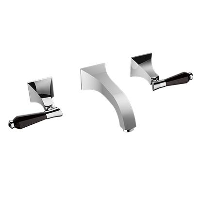 Santec - Edo Crystal Wall Mount Widespread Lavatory