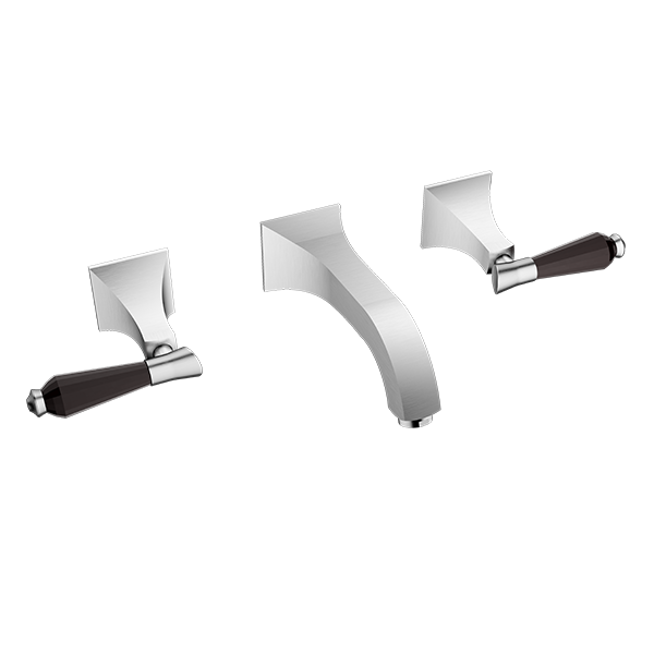 Santec - Edo Crystal Wall Mount Widespread Lavatory