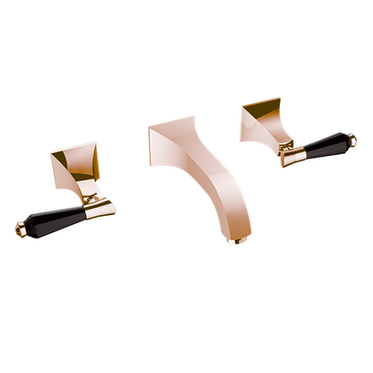 Santec - Edo Crystal Wall Mount Widespread Lavatory