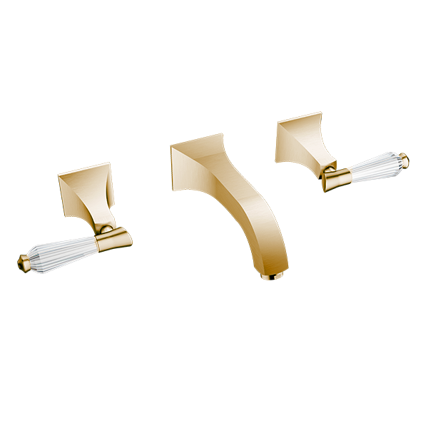 Santec - Edo Crystal Wall Mount Widespread Lavatory