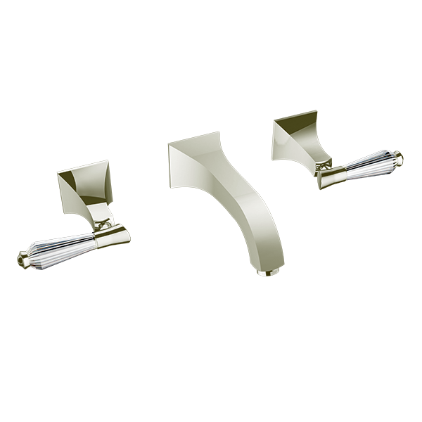 Santec - Edo Crystal Wall Mount Widespread Lavatory