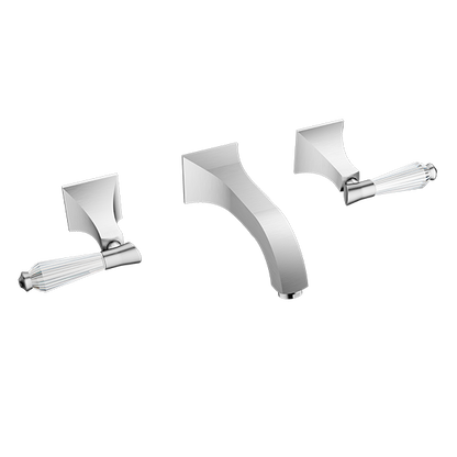 Santec - Edo Crystal Wall Mount Widespread Lavatory