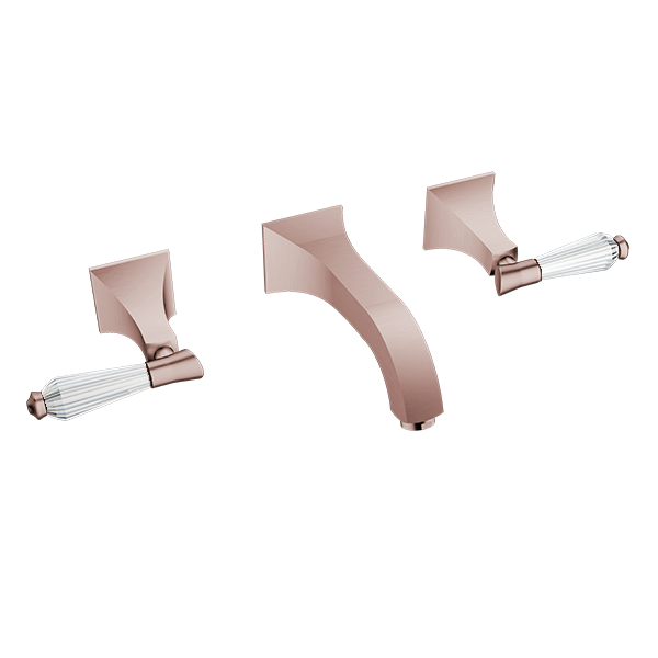 Santec - Edo Crystal Wall Mount Widespread Lavatory