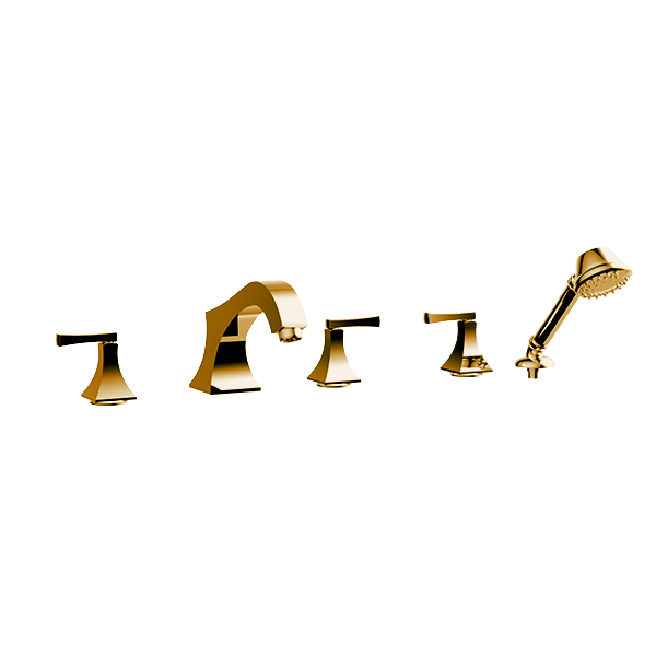 Santec - Edo Trim - Roman Tub Filler With Hand Shower