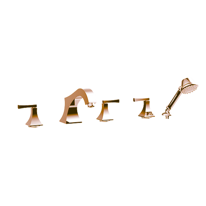 Santec - Edo Trim - Roman Tub Filler With Hand Shower