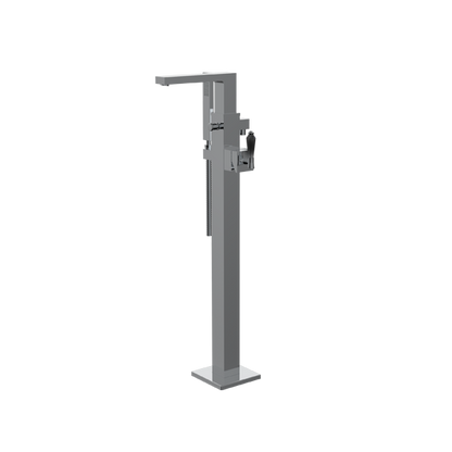 Santec - Edo Crystal Trim - Floor Mount Tub Filler With Hand Shower