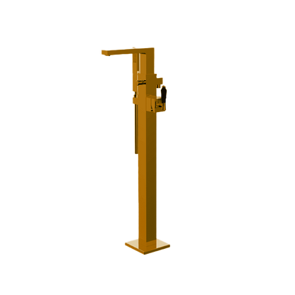 Santec - Edo Crystal Trim - Floor Mount Tub Filler With Hand Shower