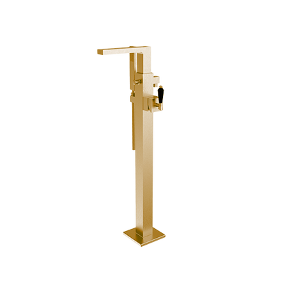 Santec - Edo Crystal Trim - Floor Mount Tub Filler With Hand Shower
