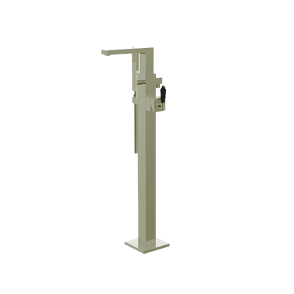 Santec - Edo Crystal Trim - Floor Mount Tub Filler With Hand Shower