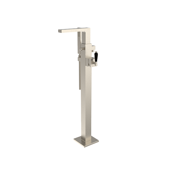 Santec - Edo Crystal Trim - Floor Mount Tub Filler With Hand Shower