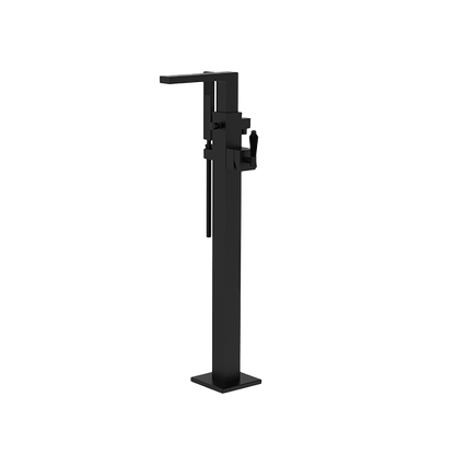 Santec - Edo Crystal Trim - Floor Mount Tub Filler With Hand Shower