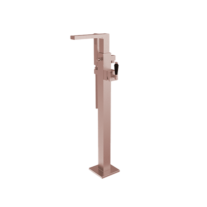 Santec - Edo Crystal Trim - Floor Mount Tub Filler With Hand Shower